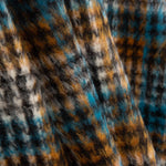 Tweed aus Inverness-Wolle, türkis, Doppelgewebe - Ribes y Casals