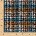 Tweed aus Inverness-Wolle, türkis, Doppelgewebe - Ribes y Casals