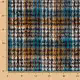 Tweed aus Inverness-Wolle, türkis, Doppelgewebe - Ribes y Casals