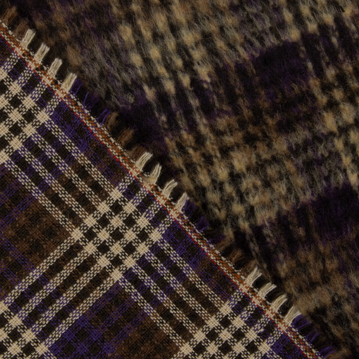 Doppelgewebe-Inverness-Tweed mit Karos - Ribes y Casals