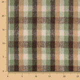 Loden aus Glenmore-Wolle mit Karos, in den Farben Salbeigrün und Camel - Ribes y Casals