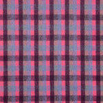 Loden aus Glenmore-Wolle mit fuchsia- und blauen Karos - Ribes y Casals