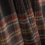 Loden aus Sherwood-Wolle mit Karos, grau, rot und camel - Ribes y Casals