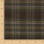 Loden aus Sherwood-Wolle mit Karos, braun und grün - Ribes y Casals