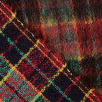 Glencoe-Tweed, Doppelgewebe, rot und türkis - Ribes y Casals