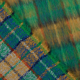 Glencoe-Wolltweed, Doppelgewebe, smaragdgrün und ocker - Ribes y Casals