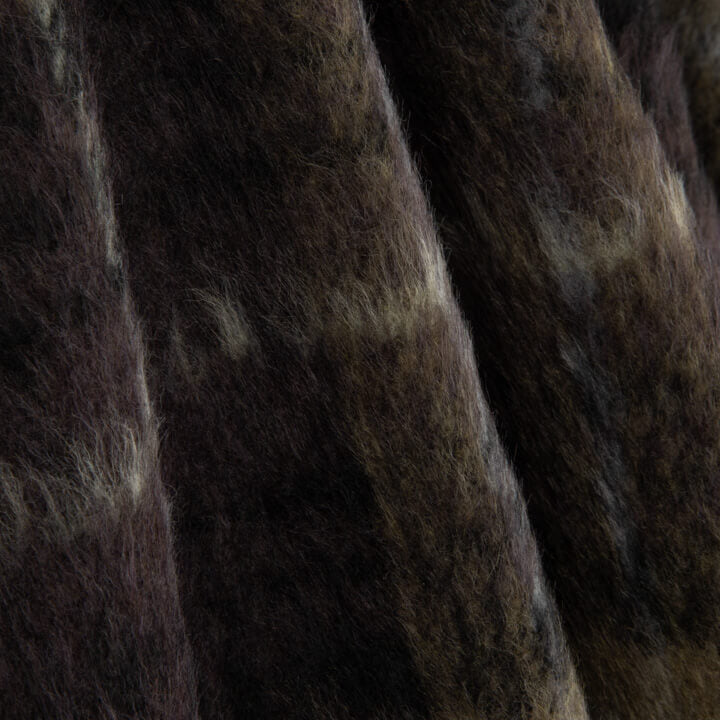 Brauner und camelfarbener Doppelgewebe-Braemar-Woll-Tweed - Ribes y Casals