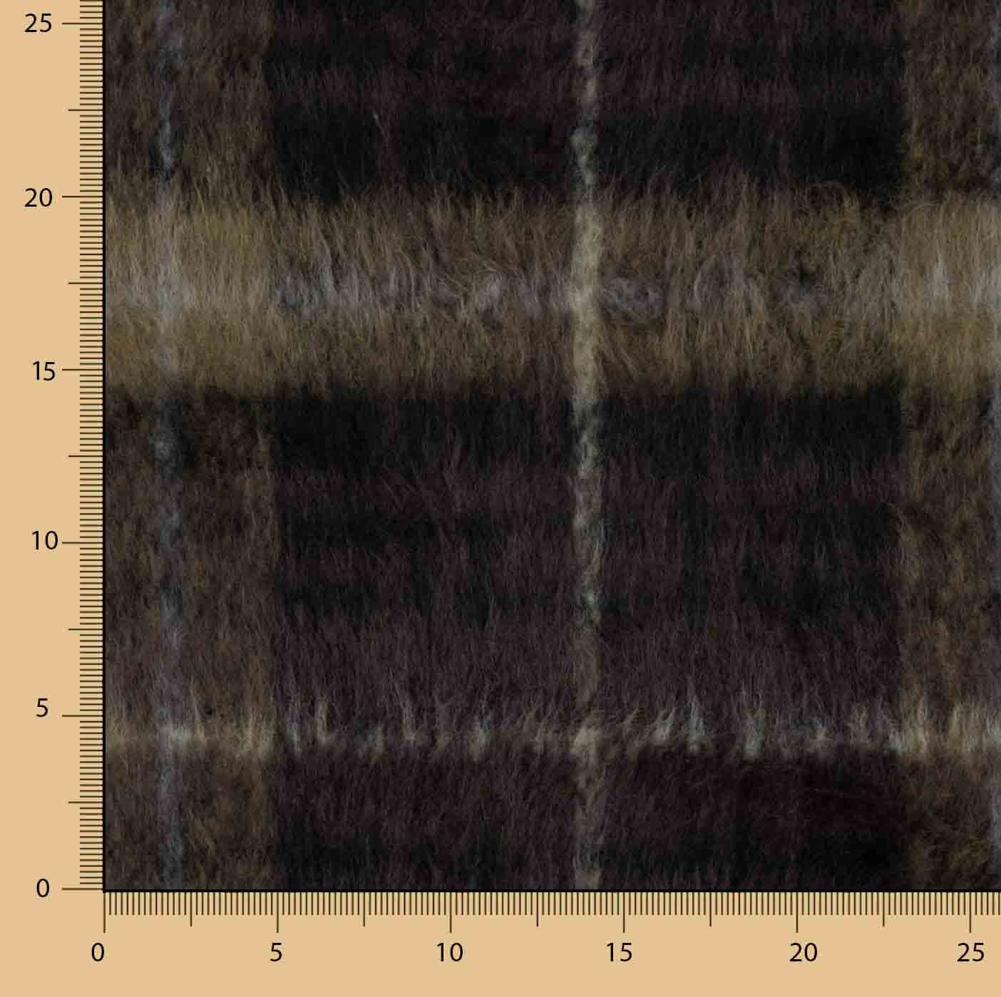Brauner und camelfarbener Doppelgewebe-Braemar-Woll-Tweed - Ribes y Casals