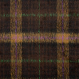 Doppelgewebe-Braemar-Tweed in Schokoladenbraun und Violett - Ribes y Casals