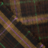 Doppelgewebe-Braemar-Tweed in Schokoladenbraun und Violett - Ribes y Casals