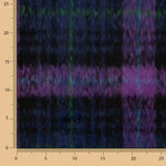 Doppelgewebe-Braemar-Tweed in Nachtblau und Violett - Ribes y Casals
