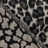 Loden aus Wolle, Serengeti, Leopardenmuster, grau - Ribes y Casals