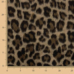 Loden aus Wolle, Serengeti, Leopardenmuster, Camel - Ribes y Casals