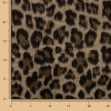 Loden aus Wolle, Serengeti, Leopardenmuster, Camel - Ribes y Casals