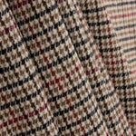 Loden aus Wolle mit Hahnentritt in Beige, Schwarz und Rot - Ribes y Casals