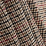 Loden aus Wolle mit Hahnentritt in Beige, Schwarz und Rot - Ribes y Casals