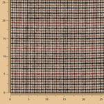 Loden aus Wolle mit Hahnentritt in Beige, Schwarz und Rot - Ribes y Casals
