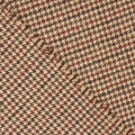 Loden aus Wolle mit Hahnentritt in Beige und Dunkelrot - Ribes y Casals