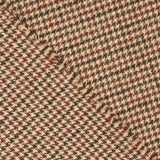 Loden aus Wolle mit Hahnentritt in Beige und Dunkelrot - Ribes y Casals