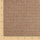 Loden aus Wolle mit Hahnentritt in Beige und Dunkelrot - Ribes y Casals