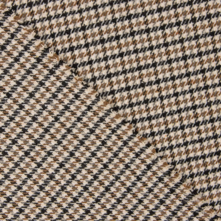 Loden aus Wolle mit Hahnentritt in Beige und Schwarz - Ribes y Casals