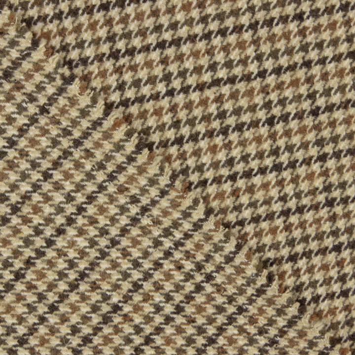 Loden aus Wolle mit Hahnentritt in Beige und Braun - Ribes y Casals