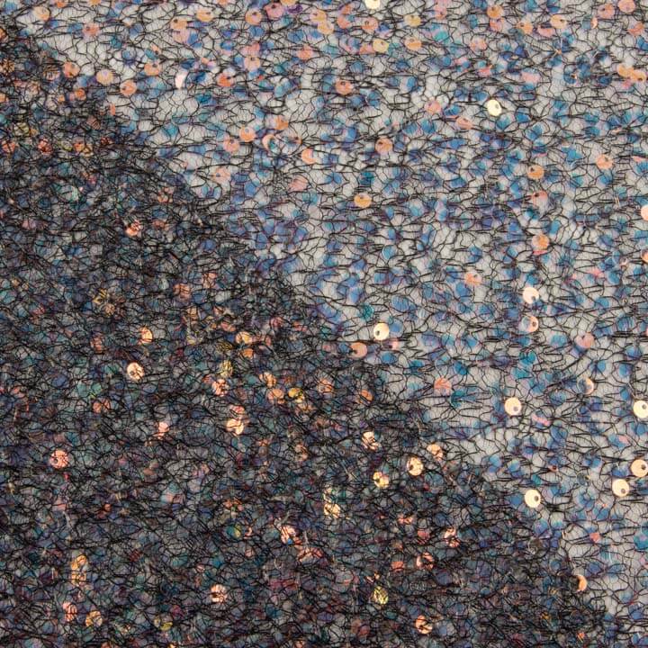 Spinnennetz-Paillettentüll mit schwarzen Pailletten - Ribes y Casals