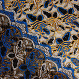 Bestickte Stickerei mit Pailletten, Alhambra-Blau - Ribes y Casals