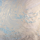Jacquard-Muster „Vortice“ in Himmelblau und Elfenbein - Ribes y Casals