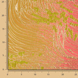 Jacquard „Fantasía Vórtice“ in Fuchsia und Limette - Ribes y Casals