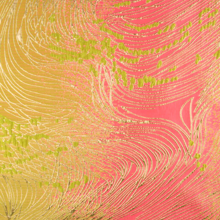 Jacquard „Fantasía Vórtice“ in Fuchsia und Limette - Ribes y Casals