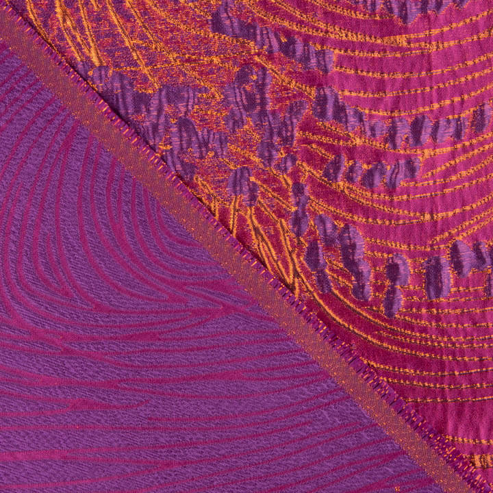 Jacquard-Muster „Vortice“ in Lila und Orange - Ribes y Casals