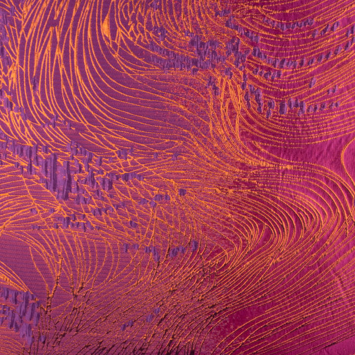 Jacquard-Muster „Vortice“ in Lila und Orange - Ribes y Casals