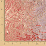 Jacquard-Muster „Vortice“ in Korallenrot und Rosa - Ribes y Casals