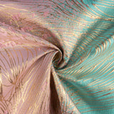 Jacquard-Muster „Vortice“ in Türkis und Rosa - Ribes y Casals