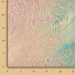 Jacquard-Muster „Vortice“ in Türkis und Rosa - Ribes y Casals