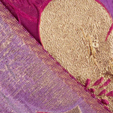 Jacquard-Muster mit Blütenblättern in Fuchsia und Lila - Ribes y Casals