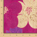 Jacquard-Muster mit Blütenblättern in Fuchsia und Lila - Ribes y Casals