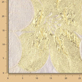 Jacquard-Muster „Blütenblätter“ in Elfenbein und Gold - Ribes y Casals