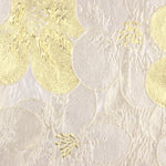 Jacquard-Muster „Blütenblätter“ in Elfenbein und Gold - Ribes y Casals