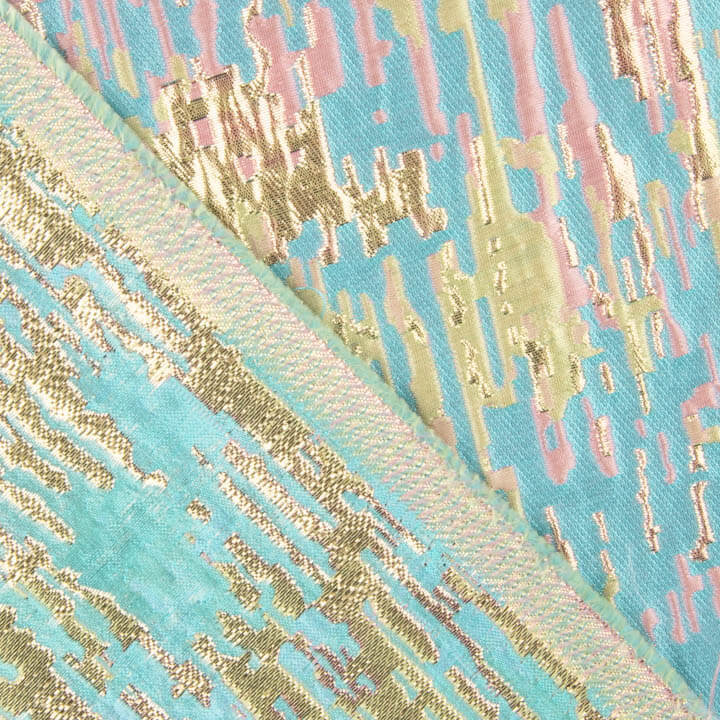Jacquard-Muster mit türkisfarbenen Glitzerelementen, mehrfarbig - Ribes y Casals
