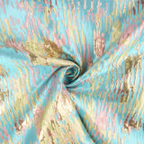 Jacquard-Muster mit türkisfarbenen Glitzerelementen, mehrfarbig - Ribes y Casals