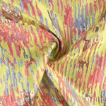 Jacquard-Muster „Fantasía Destellos“ in Limettengrün und mehrfarbig - Ribes y Casals