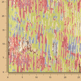 Jacquard-Muster „Fantasía Destellos“ in Limettengrün und mehrfarbig - Ribes y Casals