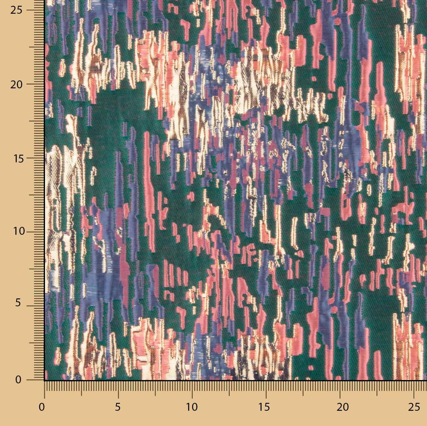 Jacquard-Muster „Fantasía Destellos“ – Petrolgrün, mehrfarbig - Ribes y Casals
