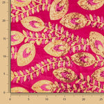 Mit Pailletten bestickter Samt „Dalia Fucsia“ - Ribes y Casals
