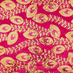 Mit Pailletten bestickter Samt „Dalia Fucsia“ - Ribes y Casals