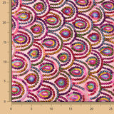 Stretch-Tüll „Fucsia Fantasía“ mit Prisma-Pailletten - Ribes y Casals