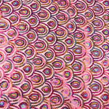 Stretch-Tüll „Fucsia Fantasía“ mit Prisma-Pailletten - Ribes y Casals