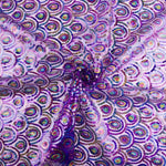Elastischer, violetter Stretch-Tüll mit Prisma-Pailletten - Ribes y Casals